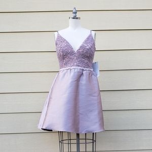 NEW Honey & Rosie Floral Lace Satin Skirt Dress